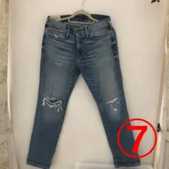 アバクロンビー&フィッチ　アバクロ　ダメージデニム ジーンズ