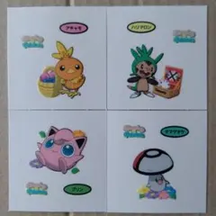 ポケモンデコキャラシール アチャモ ハリマロン プリン タマゲタケ