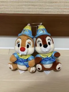 ディズニーシー10周年　ビーマジカル　ぬいぐるみバッジ　チップ&デール