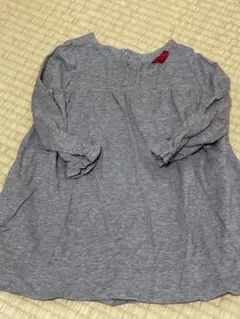 グレー コットン ワンピース 95cm以下　プチバトー