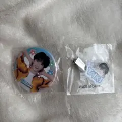 佐藤大樹　カプセル　缶バッジ、ヘアピンセット