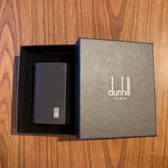ご*人様 dunhill ブラック レザー キーケース