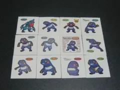 グレッグル、ドクロッグ　１２枚セット　ポケモン　デコキャラシール　第一パン