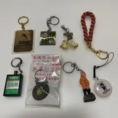 昭和レトロ 海遊館他ご当地キーホルダー ストラップ まとめ売り 7点セットのサムネイル