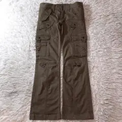 00s archive nicole flare cargo pants 44