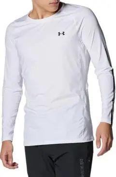 アンダーアーマー 長袖 シャツ MD M ゴルフ 白 ホワイト 新品 Tシャツ