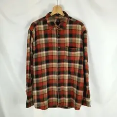 UNIQLO　ネルシャツ　XL　オレンジ　ブラック　ベージュ　B5007