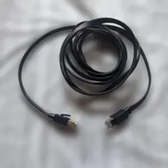 LANケーブル CAT8 フラットタイプ ブラック