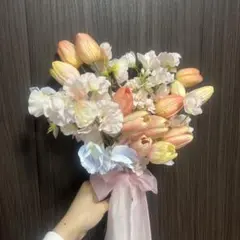 ウェディング ブーケ ブートニア付き