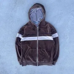 90s〜00s Ocean Pacific フルジップパーカー ベロア Y2K