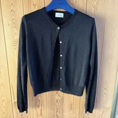 URBAN RESEARCH DOORS ラメ入りカーディガン ブラック