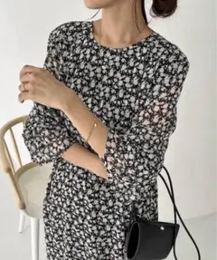 CAPRICIEUX LE'MAGE カプリシュレマージュ フラワーワンピース