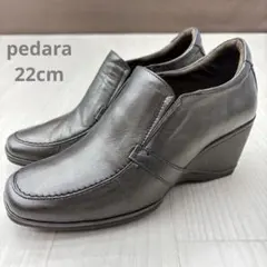 ペダラ アシックス ウォーキング スリッポン ウェッジソール 22cm