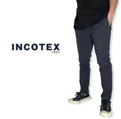 INCOTEX｜"SKINFIT"ドビー織りハイコンフォートチノテーパードパンツのサムネイル