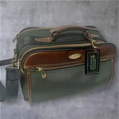 美品　サムソナイト ショルダーバッグ ミニボストン グリーン 旅行 出張