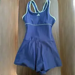 adidas スカート付き水着 ネイビー 150cm