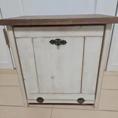 シャビーシック 木製ゴミ箱