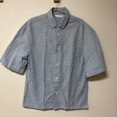 ZARA チェック柄 半袖シャツ　新品未着用のサムネイル