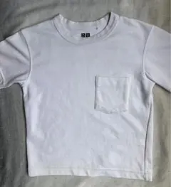 UNIQLO U キッズ ポケットTシャツ ホワイトのサムネイル