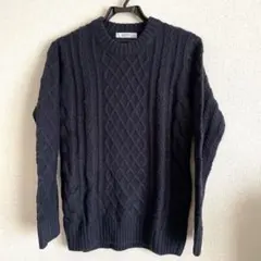 バックナンバー ニットセーター ネイビー Ｍサイズ