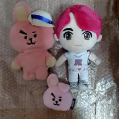 BT21 COOKYグク ぬいぐるみ マスコットがま口など 3点セット