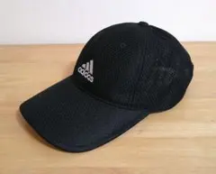 adidas メッシュキャップ 黒 白 54~57cm
