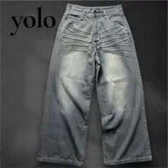 ちくわ様】YOLO ステッチフライボタンカーブデニムパンツ TO1114 
