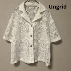 Ungridアングリッド　レース　シャツ 白　ホワイト　Fのサムネイル