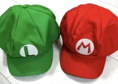 マリオ・ルイージ キャラクター帽子 2個セット♪