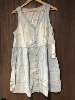【新品】FOREVER 21 ヴィンテージ風マリン柄ワンピースのサムネイル