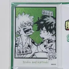 僕のヒーローアカデミア　ヒロアカ　箔入りアクリルカード　爆豪勝己　緑谷出久