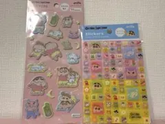 クレヨンしんちゃん シール ブロックシール　タイルシール　ふわふわシール