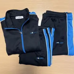 子ども服 ジャージセット ブラック/ブルー 【kaepa 150/140】