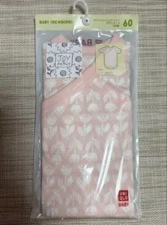 ユニクロBABY コットンメッシュボディスーツ(半袖)60サイズ