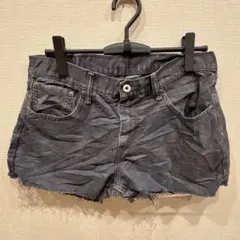 美品✨️【XL】ショートパンツ ダークグレー レディース 無地 シンプルボトムス