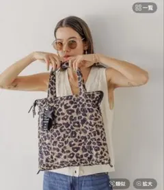 m.s様専用BAYFLOW☆ ヒョウ柄チャーム付き3wayキルトトート