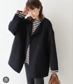 友妙 極美品 スローブイエナ ハミルトン ダブルフェイスショートコート ハミルトン ダブルフェイスショートコート 友妙 極美品 スローブイエナ