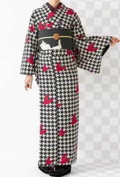 【ふりふ】洗える着物/千鳥柄