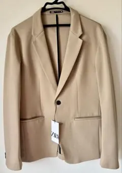 【新品・未使用品】ZARA テーラードジャケット ベージュ XL