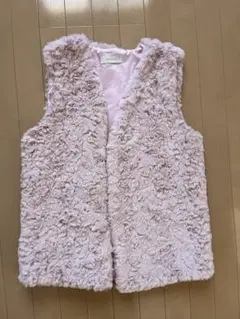 me+em select ピンクファーコート