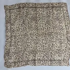 MICHEL KLEIN ヒョウ柄シフォンシルクスカーフ