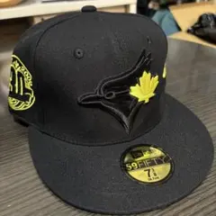 未使用　NEWERA キャップ ブルージェイズ　ブラック　イエロー　58.7cm