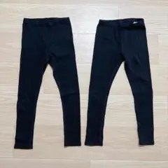 無印良品　ストレッチリブ編み　レギンス　サイズ120　２枚セット