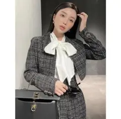 【美品】eimy istoire ツイードショートジャケット
