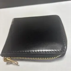 未使用 日本製 高級 コードバン RF折り財布 新喜皮革社 栃木レザー 黒