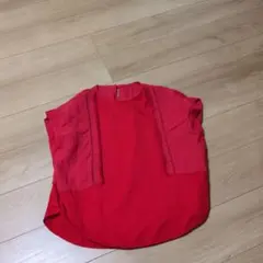 ルカレディラックルカ　リネン混　シャツ赤のサムネイル