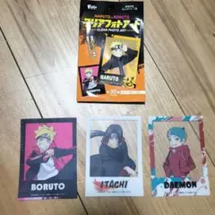 【人気】ナルト&ボルト クリアフォトアートカードボルト、イタチ、ディモン３種類