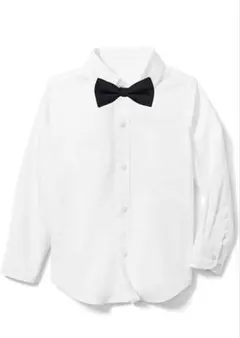 新品未使用 Lolanta 男の子 ワイシャツ 170cm 蝶ネクタイ付　白長袖