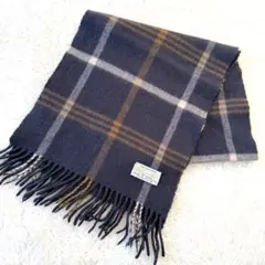 美品　アクアスキュータム ピュアカシミヤ100% マフラー　スコットランド製