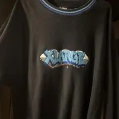 XLARGE ブラック トレーナー S